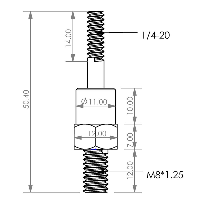 CORWIN Store Hand Rivet nut Tool Mandrel (1/4-20) - Image 4